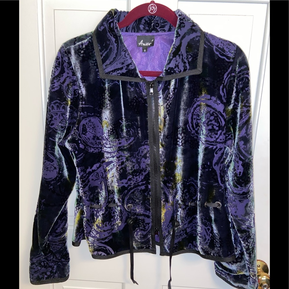 Aniko paisley velvet jacket